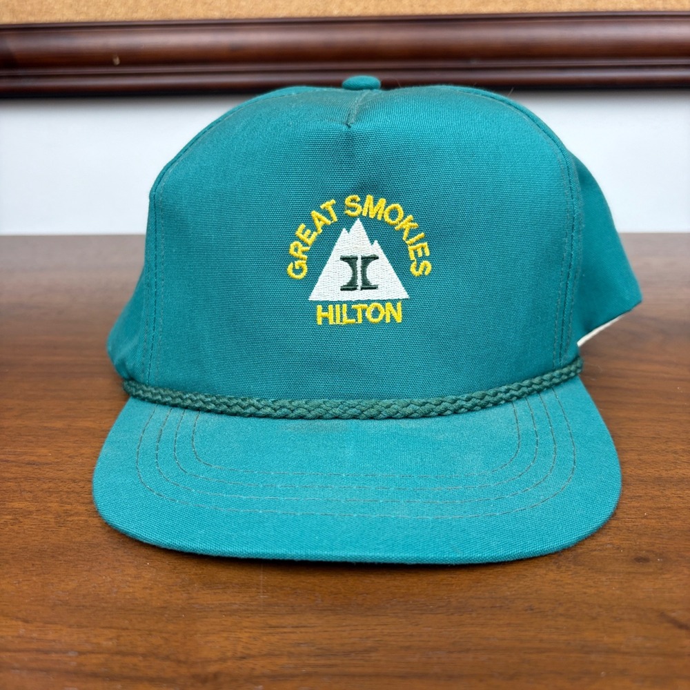 Town Talk Great Smokies Hilton Hat Mens One Size Vintage Green‎ Rope Snapback